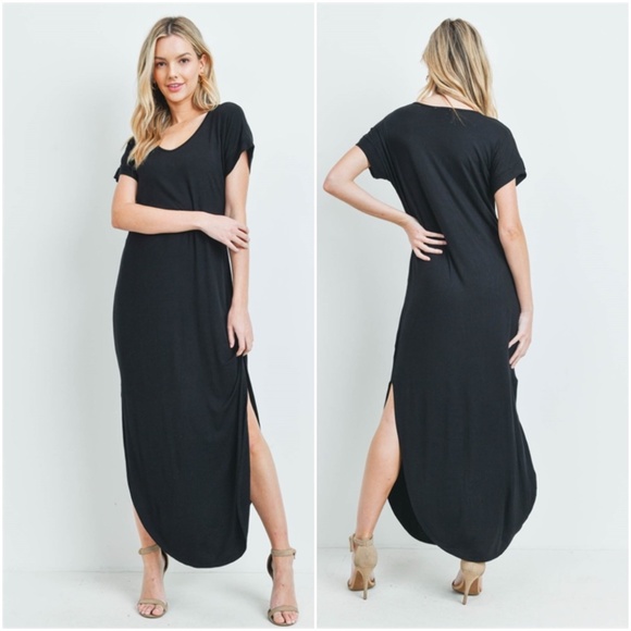 Black Maxi Dress - Picture 2 of 8